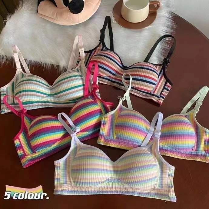 Rainbow Design Light Padded Bra