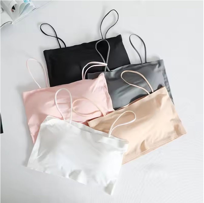 Ice Silk Seamless Word Sling Female Tube Top